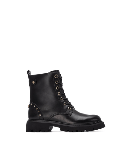 Anfibi in pelle nero - Piedi Folli