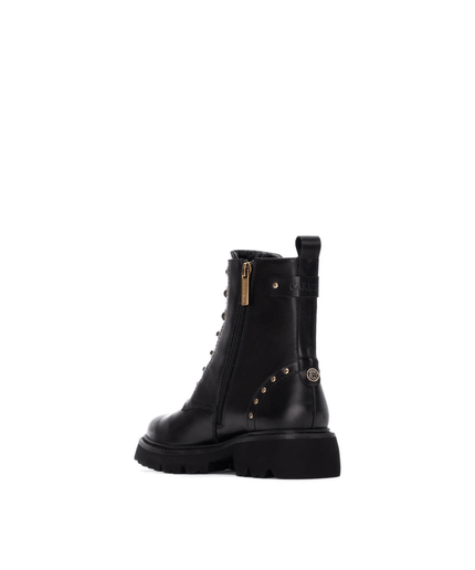 Anfibi in pelle nero - Piedi Folli