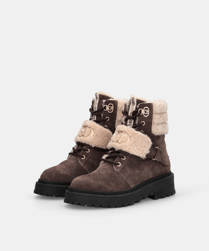 Anfibi in suede con dettagli warm - Piedi Folli