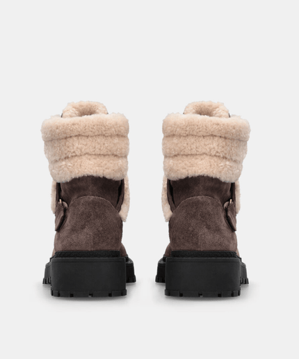 Anfibi in suede con dettagli warm - Piedi Folli