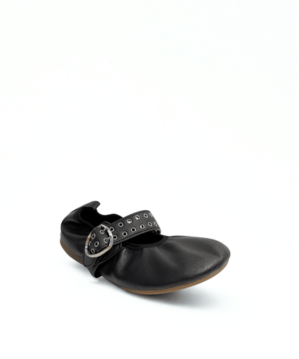 Ballerina in pelle nero - Piedi Folli