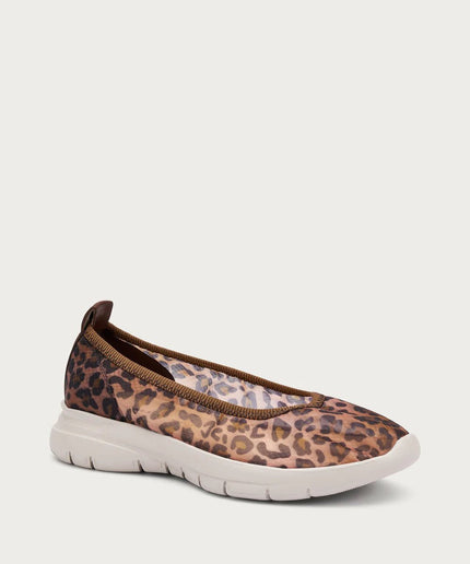 Ballerina in rete leopardata - Piedi Folli