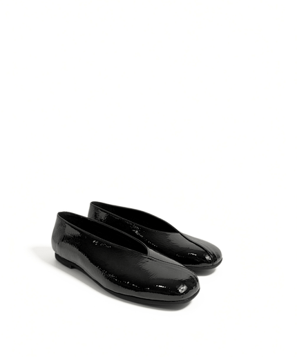 Ballerina in vernice nero - Piedi Folli