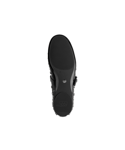 Ballerina nera con borchie - Piedi Folli