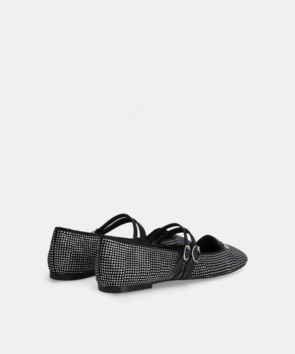 Ballerina nera full strass - Piedi Folli