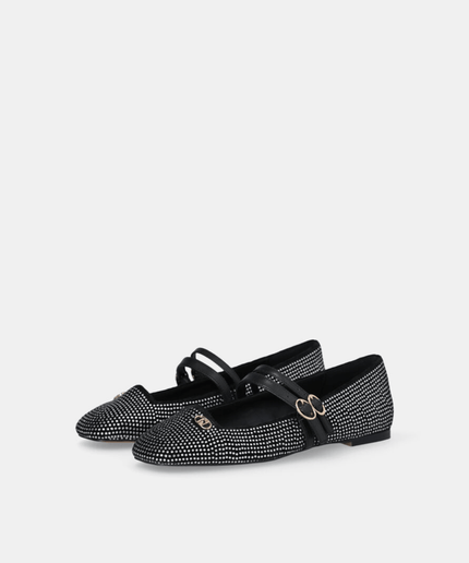 Ballerina nera full strass - Piedi Folli
