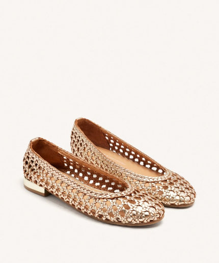 BALLERINA PELLE INTRECCIATA - Piedi Folli