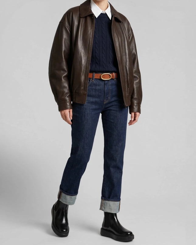 Beatles sporty Donna in pelle lucida nera - Piedi Folli