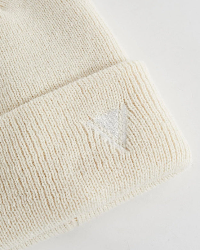 Berretto beanie bianco in maglia - Piedi Folli