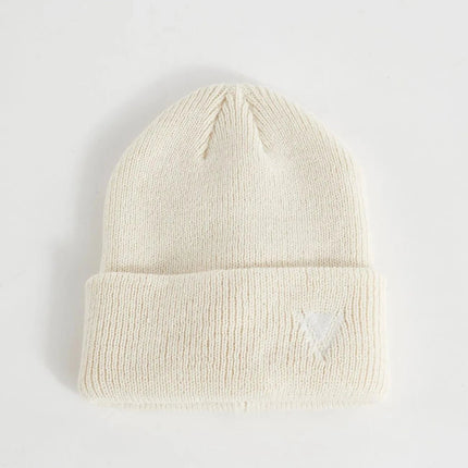 Berretto beanie bianco in maglia - Piedi Folli