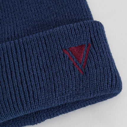 Berretto beanie blu in maglia - Piedi Folli