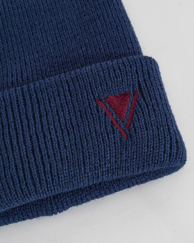 Berretto beanie blu in maglia - Piedi Folli