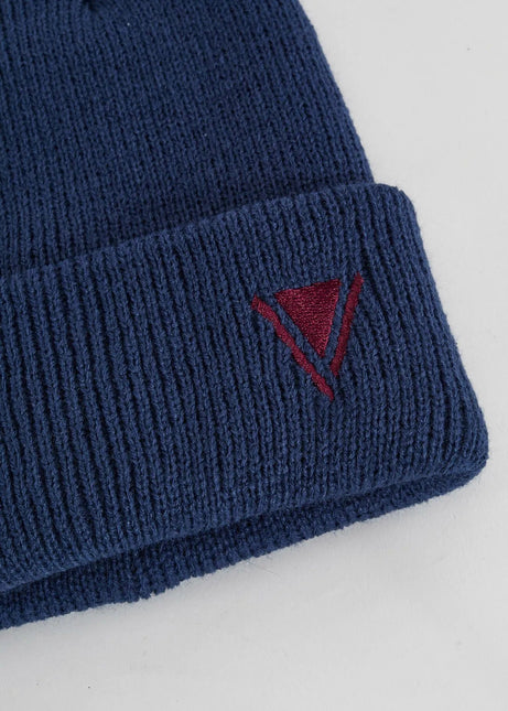 Berretto beanie blu in maglia - Piedi Folli