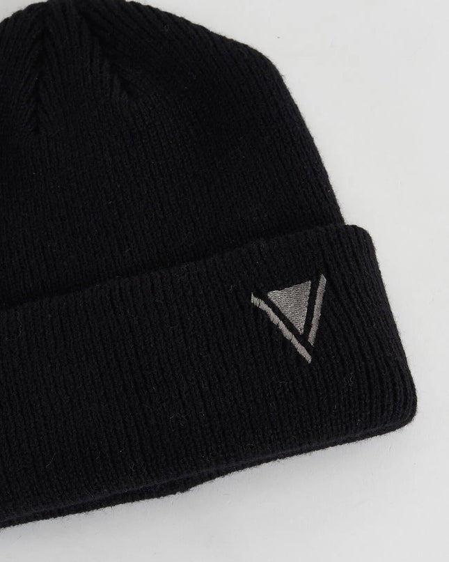 Berretto beanie nero in maglia - Piedi Folli