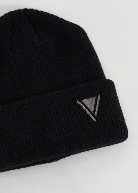 Berretto beanie nero in maglia - Piedi Folli