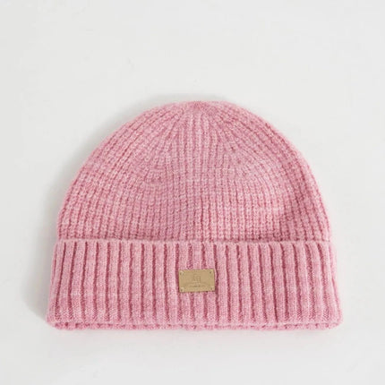 Berretto beanie rosa in maglia - Piedi Folli