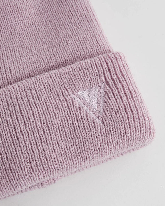 Berretto beanie rosa in maglia - Piedi Folli