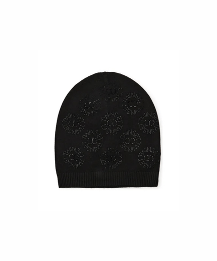 Berretto con loghi in strass - Piedi Folli