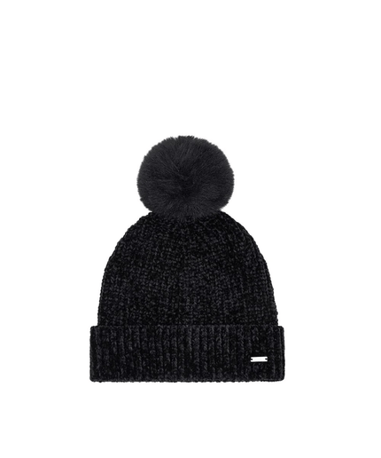 Berretto con pom pom nero - Piedi Folli