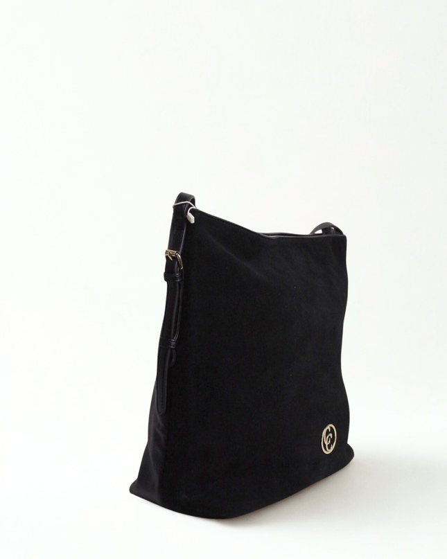 Borsa a sacca in pelle scamoscata - Piedi Folli