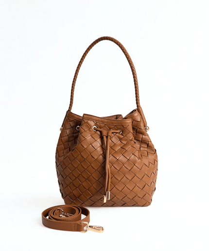 Borsa a secchiello cuoio - Piedi Folli