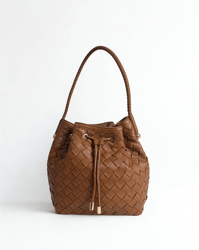 Borsa a secchiello cuoio - Piedi Folli