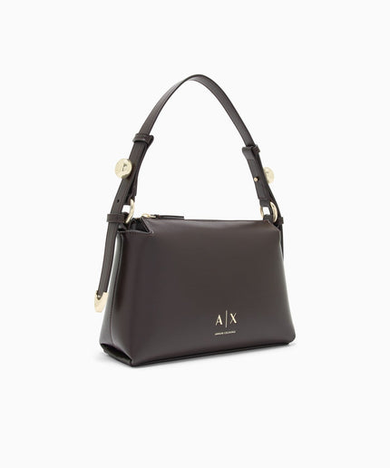 Borsa a spalla con tracolla regolabile e logo - Piedi Folli