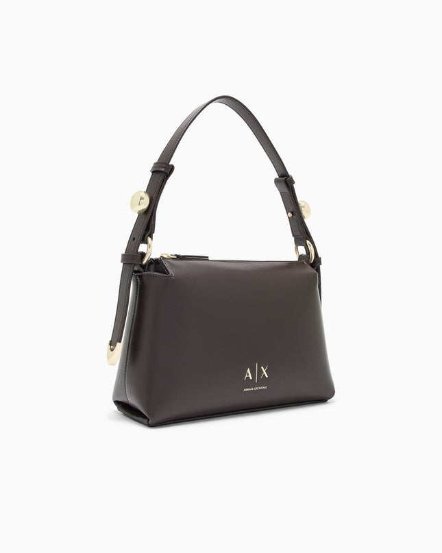 Borsa a spalla con tracolla regolabile e logo - Piedi Folli