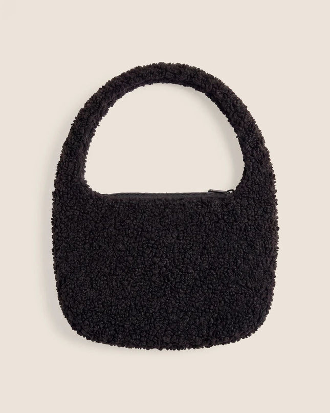 Borsa a Spalla in Pelliccia Sherpa - Piedi Folli
