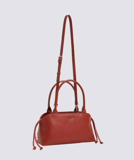 Borsa bauletto con pochette stampata - Piedi Folli