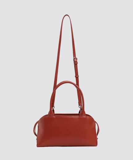 Borsa bauletto con pochette stampata - Piedi Folli