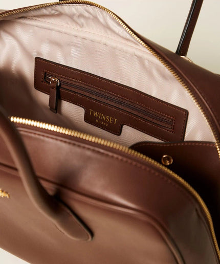 Borsa bauletto grande con logo - Piedi Folli
