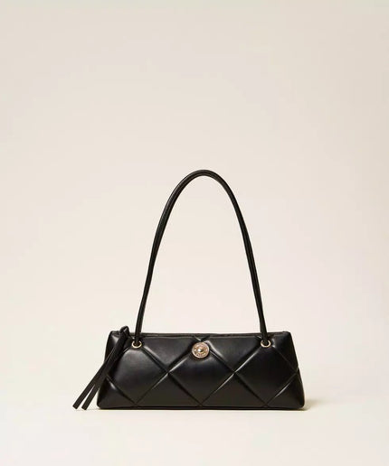 Borsa bauletto quilted con logo - Piedi Folli