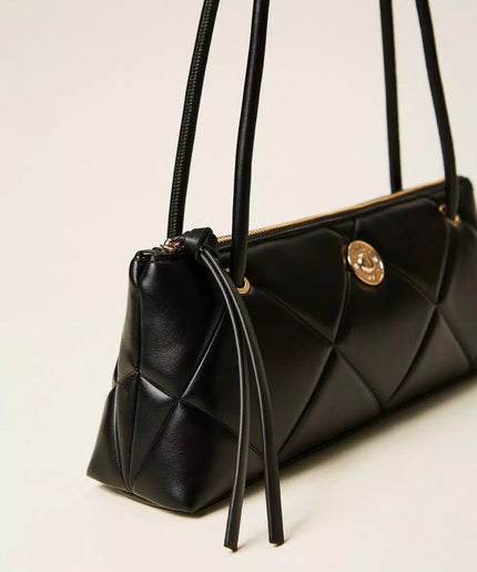 Borsa bauletto quilted con logo - Piedi Folli