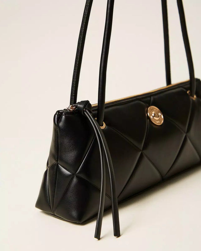 Borsa bauletto quilted con logo - Piedi Folli