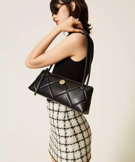 Borsa bauletto quilted con logo - Piedi Folli