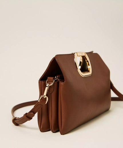 Borsa clutch Lila con manico logato - Piedi Folli