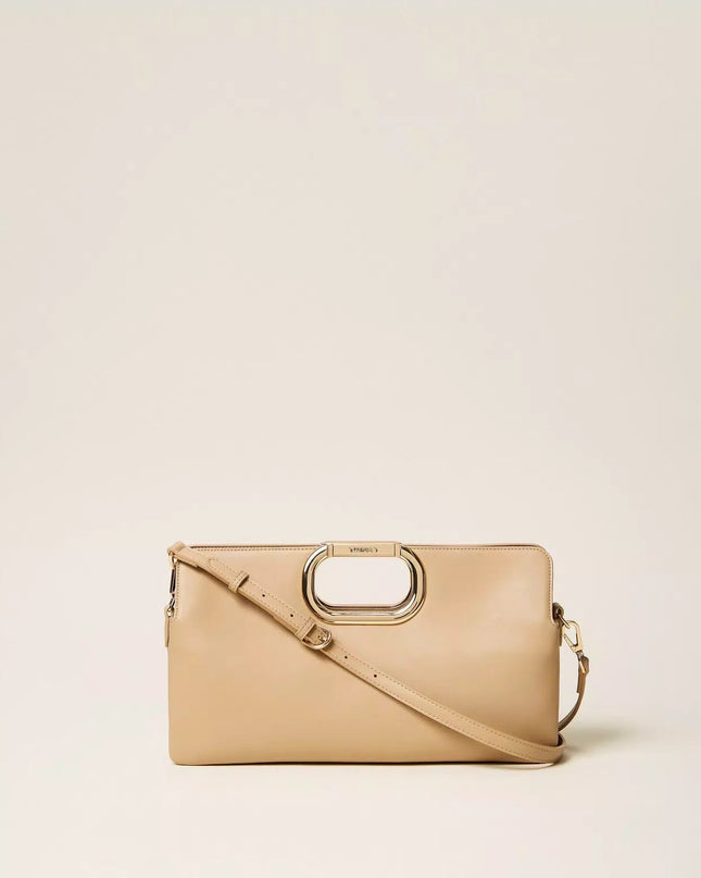 Borsa clutch Lila con manico logato - Piedi Folli