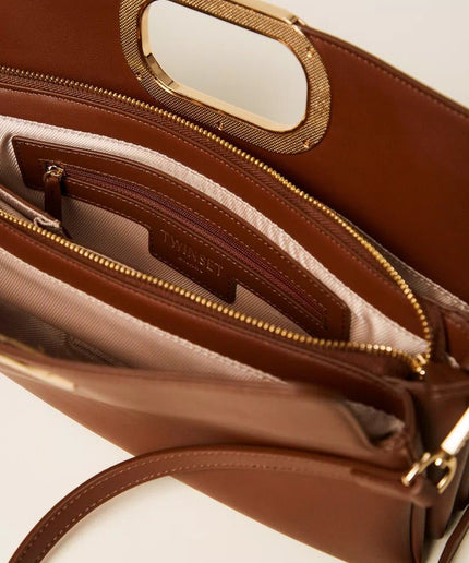 Borsa clutch Lila con manico logato - Piedi Folli
