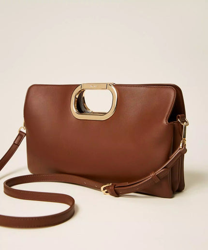 Borsa clutch Lila con manico logato - Piedi Folli