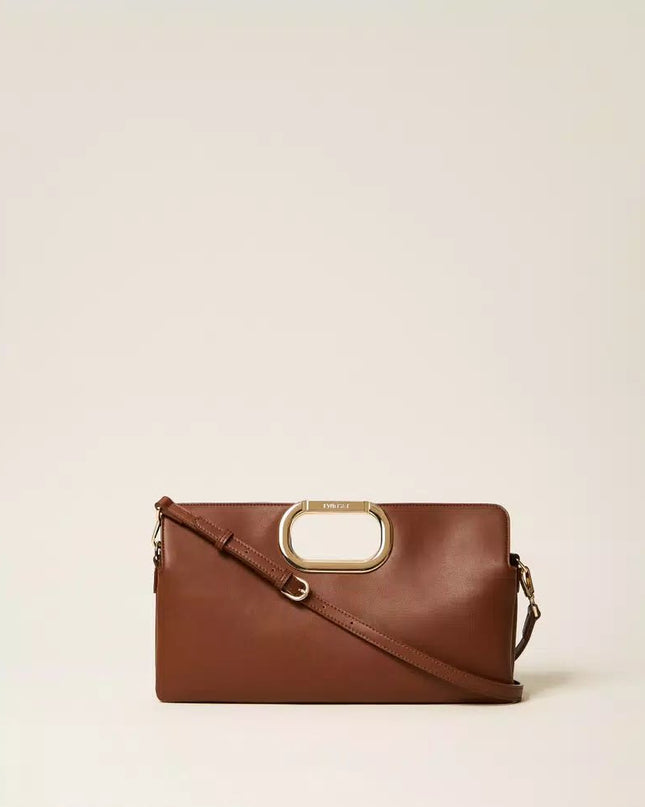 Borsa clutch Lila con manico logato - Piedi Folli