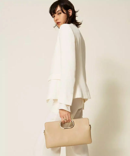 Borsa clutch Lila con manico logato - Piedi Folli