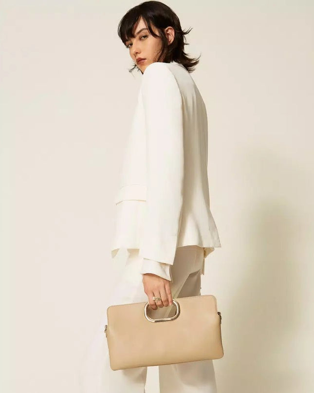 Borsa clutch Lila con manico logato - Piedi Folli