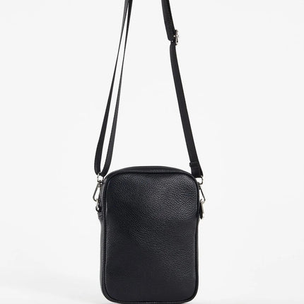 Borsa crossbody nera in similpelle - Piedi Folli