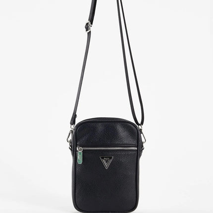 Borsa crossbody nera in similpelle - Piedi Folli