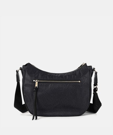 Borsa Hobo Donna Cloud In Tessuto Logato - Piedi Folli