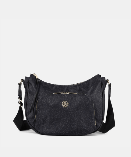 Borsa Hobo Donna Cloud In Tessuto Logato - Piedi Folli