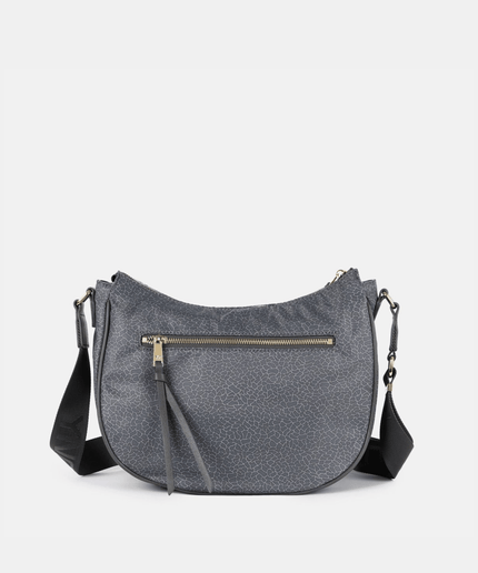 Borsa Hobo Donna Cloud In Tessuto Logato - Piedi Folli