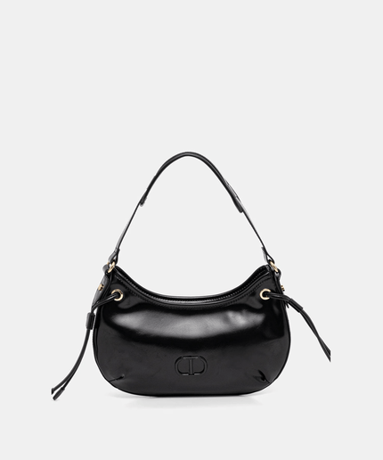 Borsa hobo 'Glossy' con stringhe - Piedi Folli
