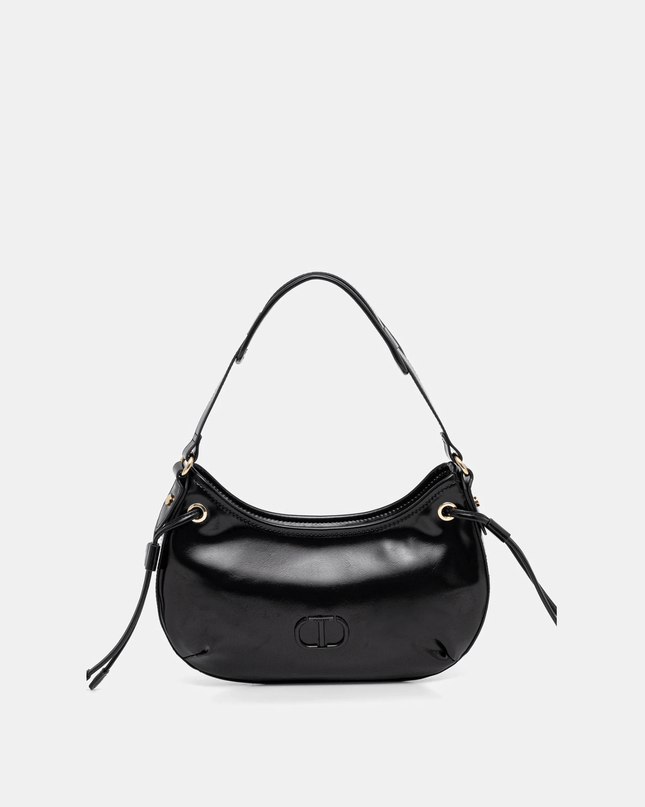 Borsa hobo 'Glossy' con stringhe - Piedi Folli